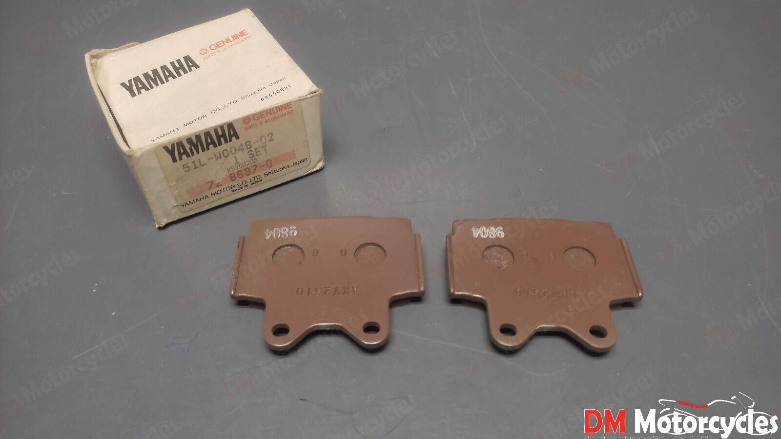Yamaha genuine nos srx 250 400 fz 600 fzr 400 rear brake pad kit pn 51l-w0046-02