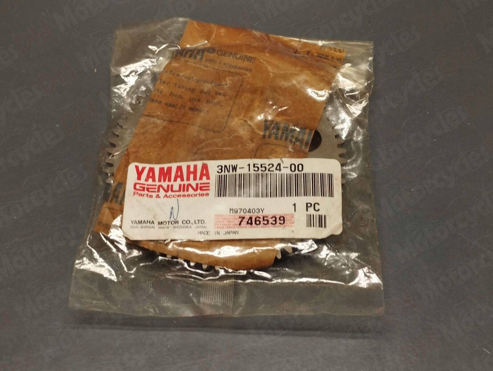 Yamaha genuine new gear pn 3nw-15524-00