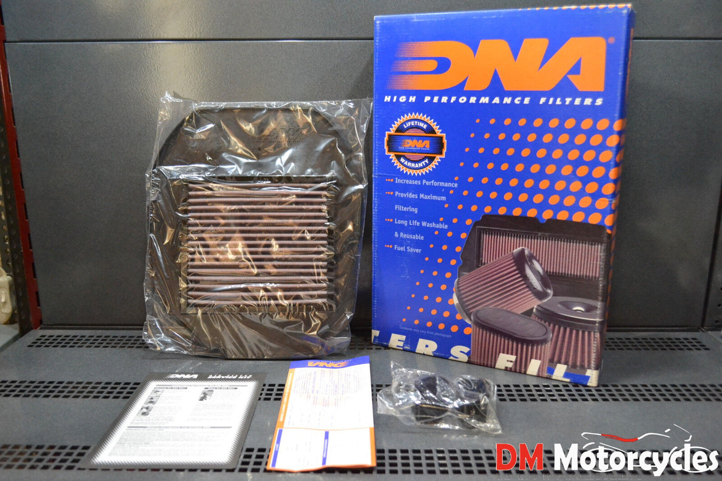Genuine dna performance air filter honda vtr1000f 97-06 varadero pn p-h10e98-01