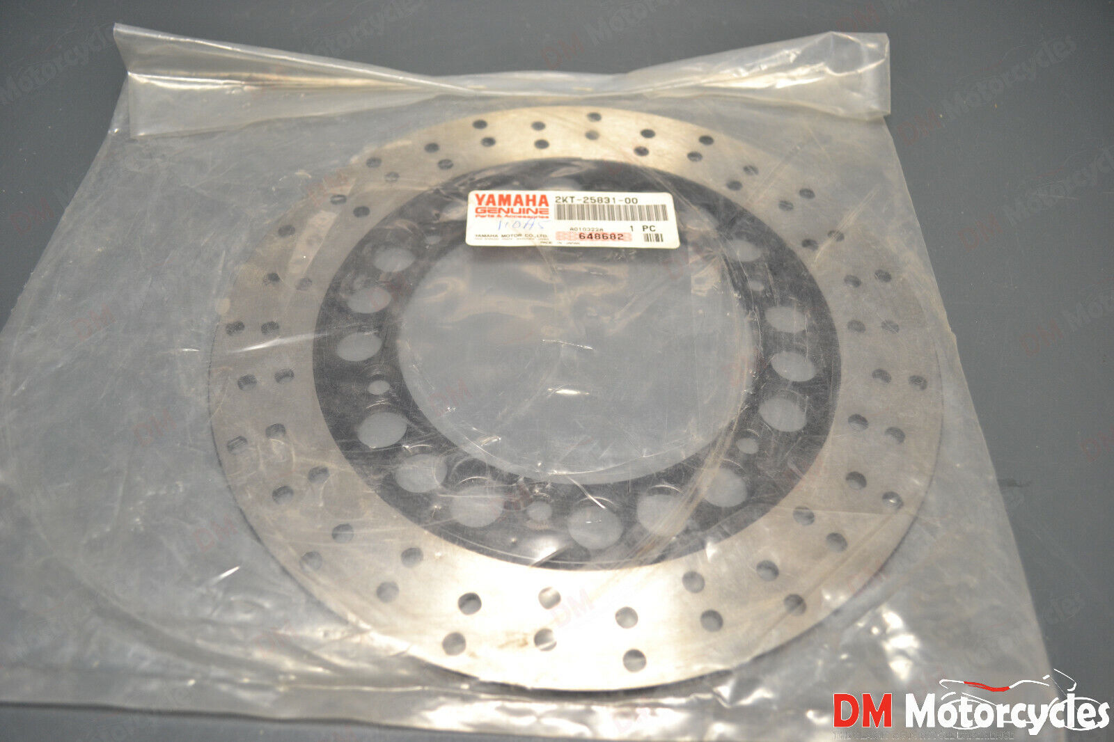 Yamaha genuine nos fzr 1000 genesis 87 - 95 rear brake rotor pn 2kt-25831-00