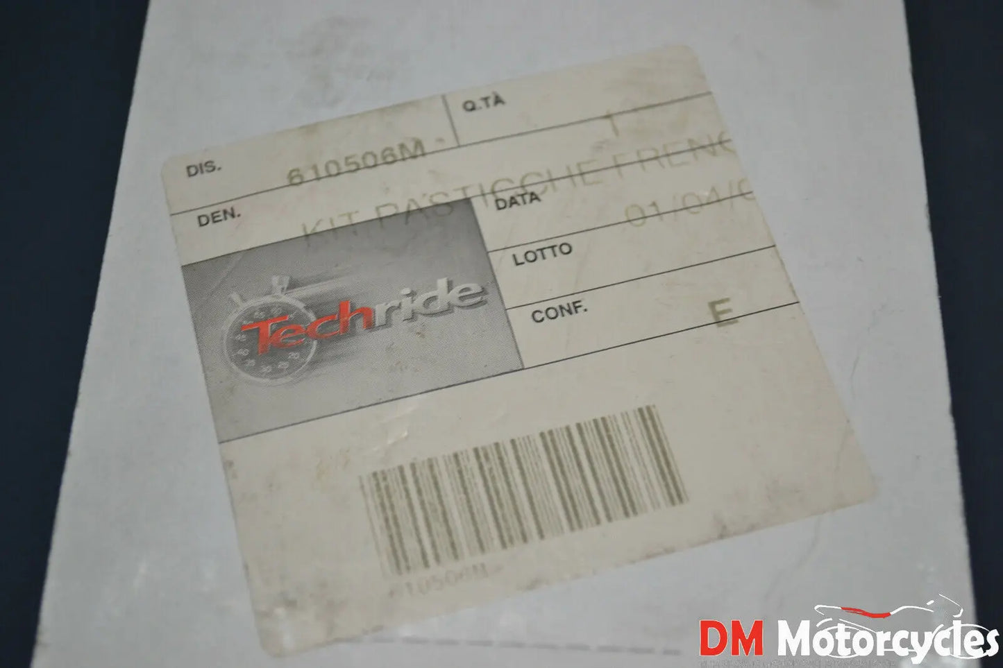 Techride genuine new gilera runner 125 180 sp 2t front brake pads pn 610506M