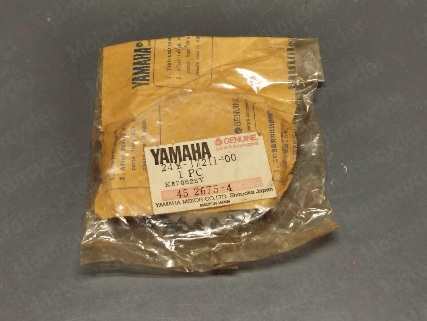 Yamaha genuine nos yz 250 83-87 transmission 1st wheel gear pn 24y-17211-00