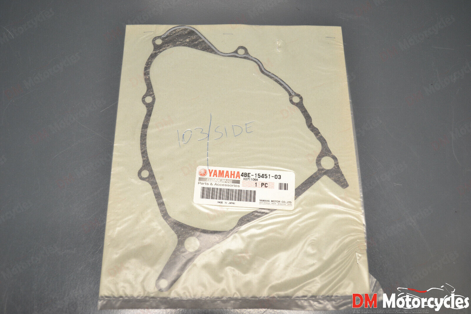 Yamaha genuine new xt tt 225 230 sr 125 stator cover gasket pn 4be-15451-03