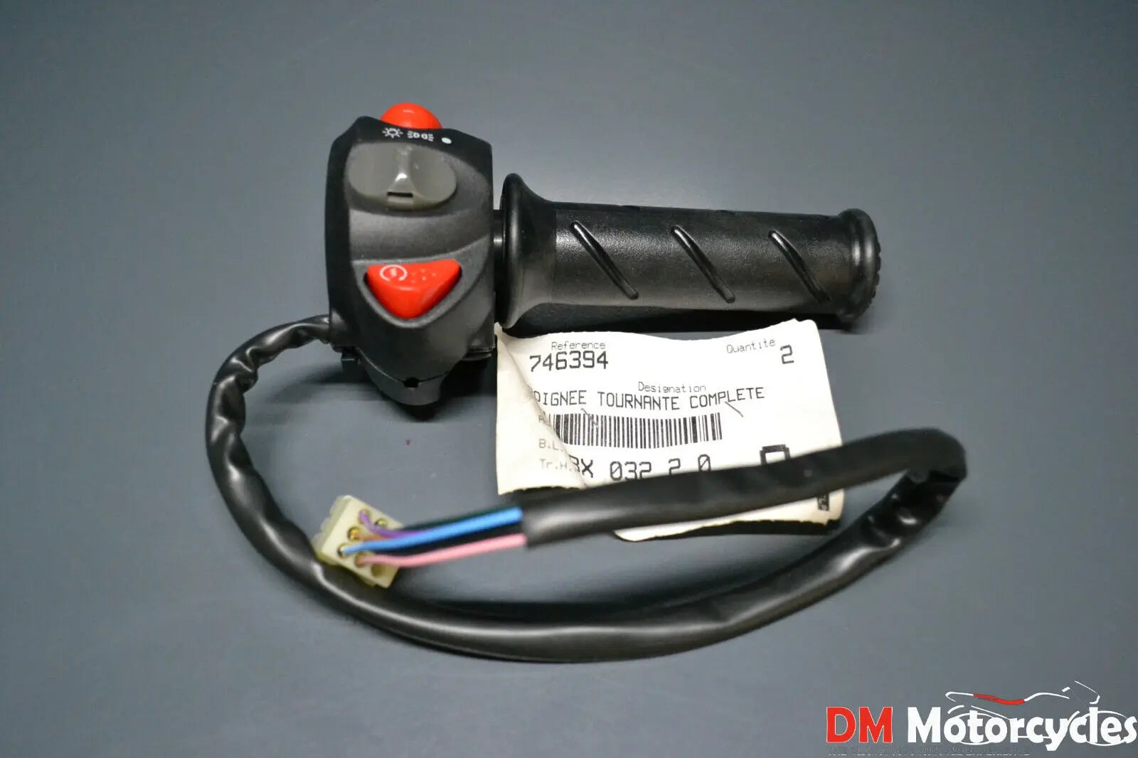 Peugeot genuine new Elystar 125 150 rh switch gear throttle assy pn 746394