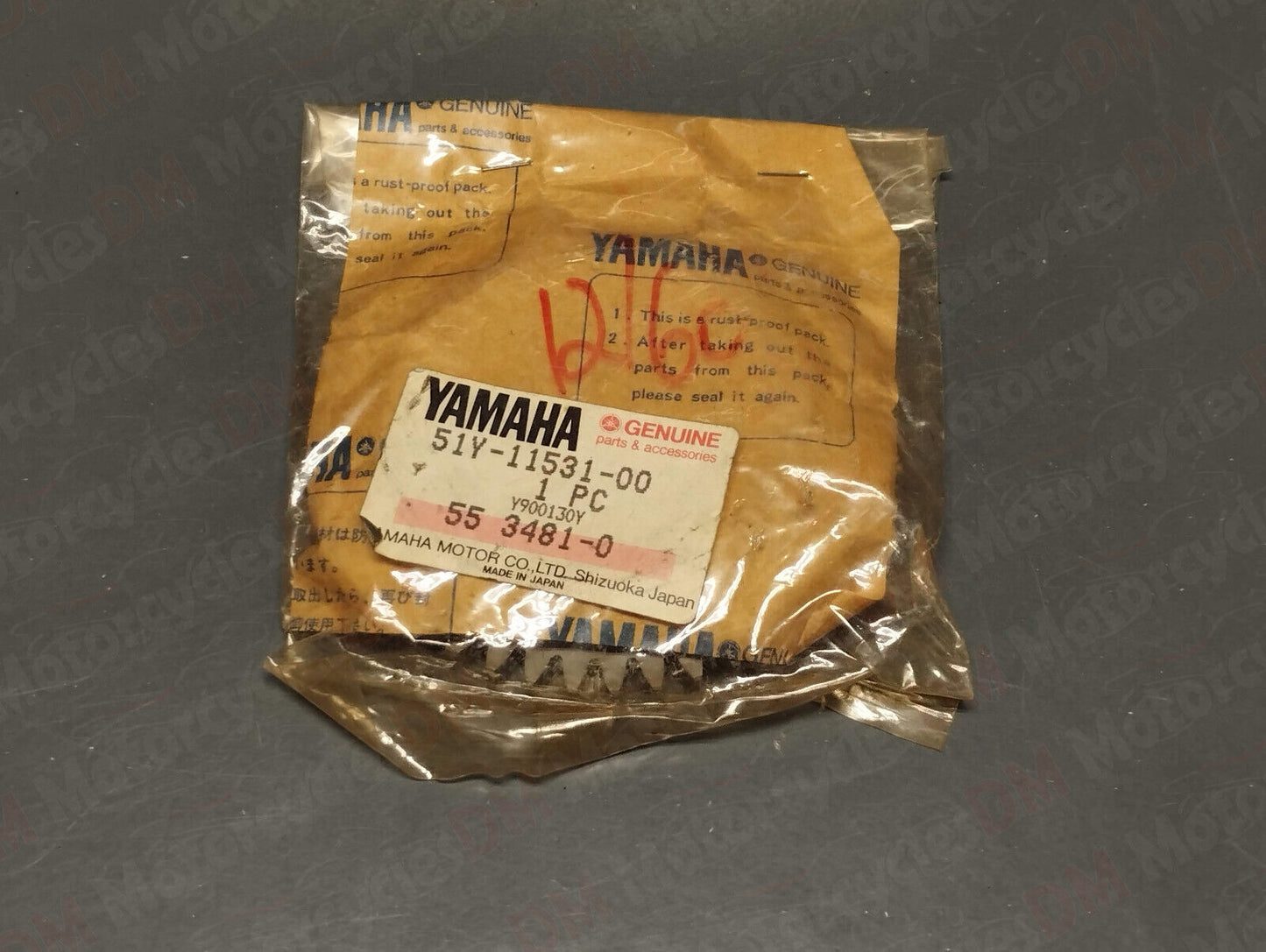 Yamaha genuine nos xt 250 350 srx 250 tt 350 gear weight balance pn 51y-11531-00