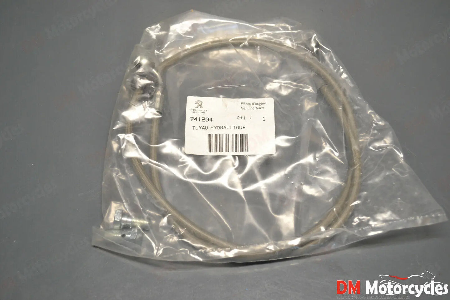 Peugeot genuine new vivacity 50 100 front brake hose line pn 741204