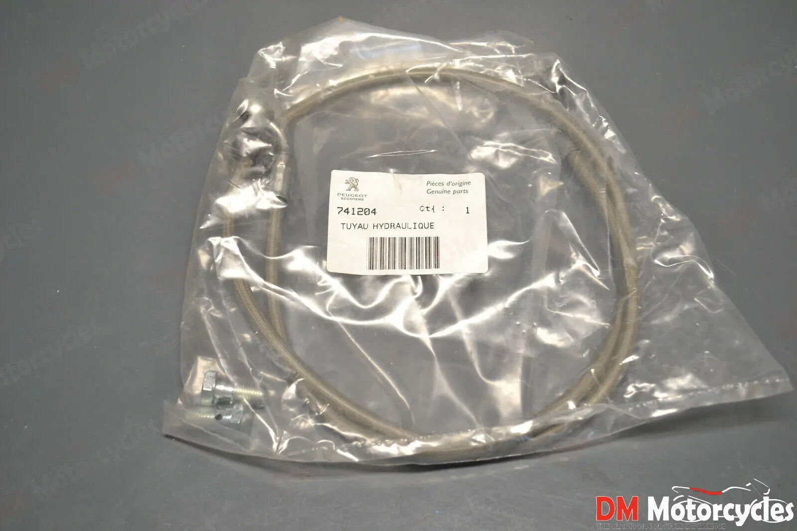 Peugeot genuine new vivacity 50 100 front brake hose line pn 741204