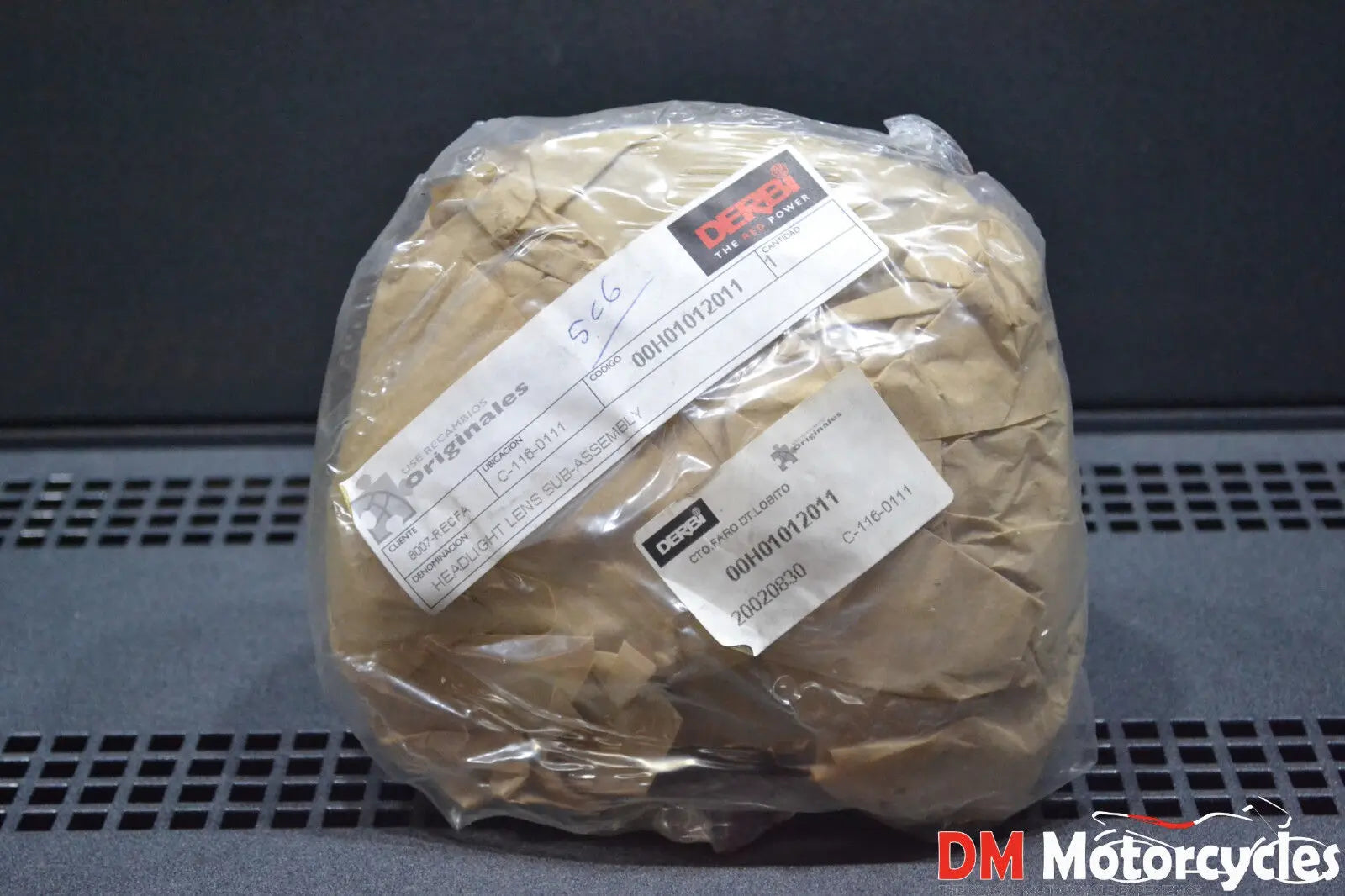Derbi genuine new senda r x race variant 50 headlight assy pn 00h01012011