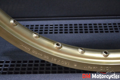 Yamaha genuine nos tt 350 1.60 x 21 did aluminum rim pn 94416-21436