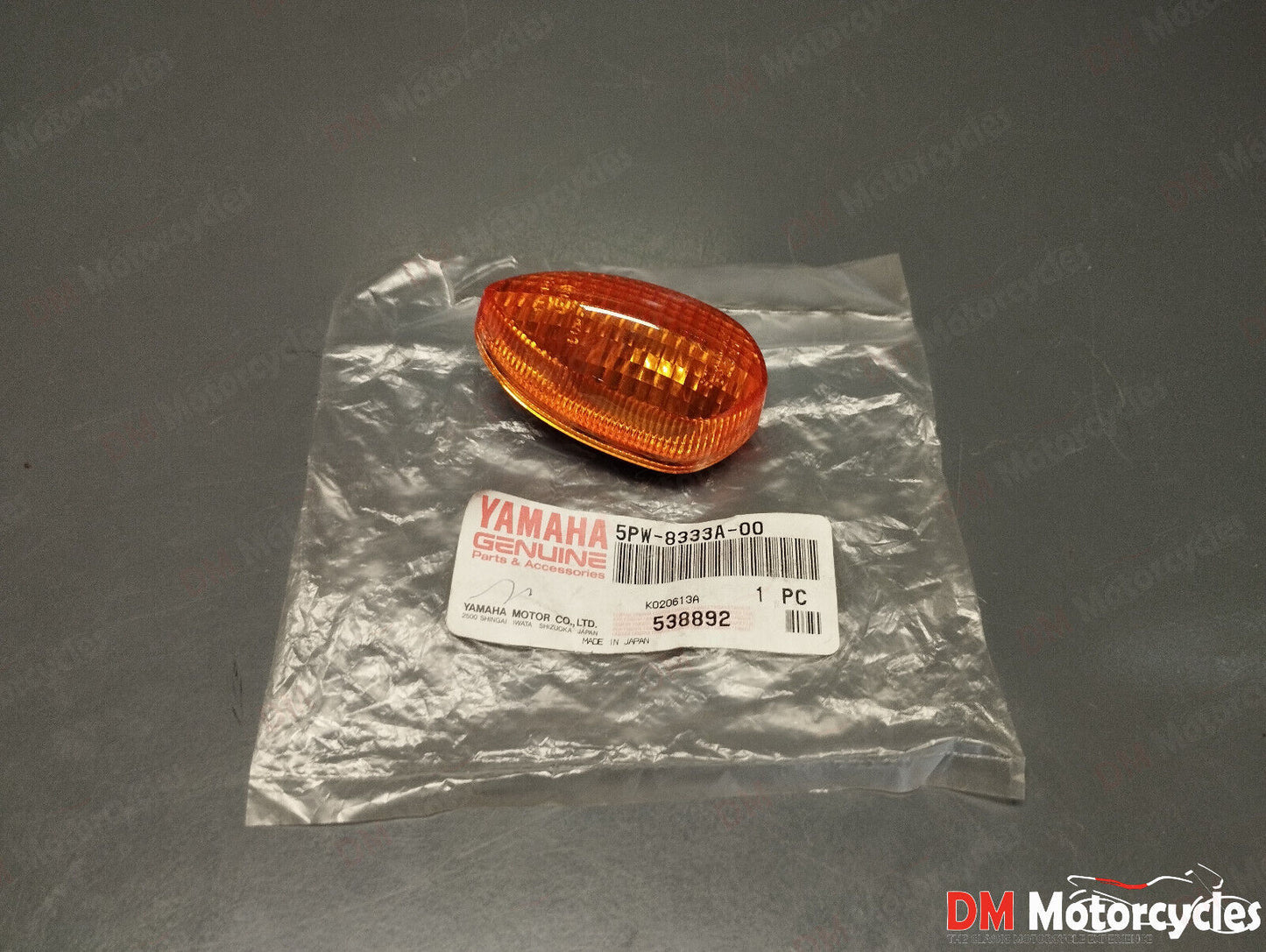 Yamaha genuine new tdm 900 xt 250 fz 1 fz 6 yzf r1 r6 turn signal 5pw-8333a-00