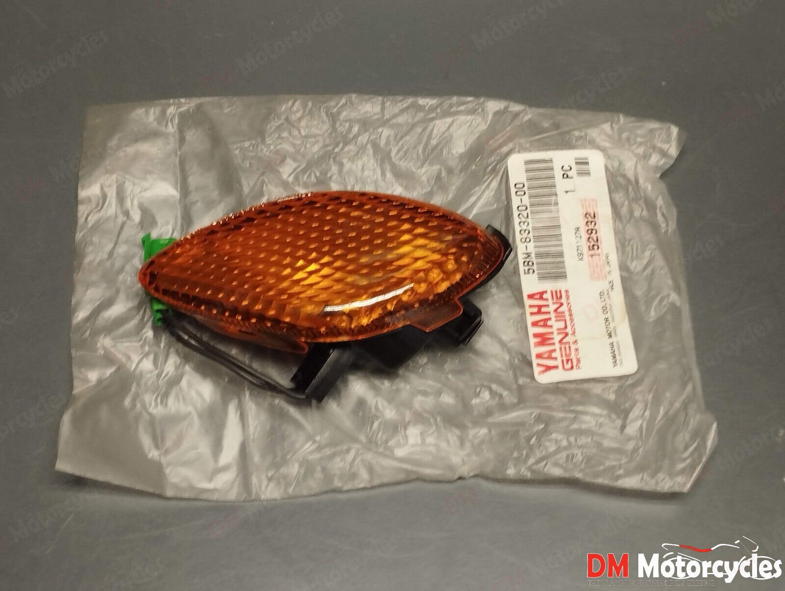 Yamaha genuine new yv 50 jog right front turn signal pn 5bm-83320-00