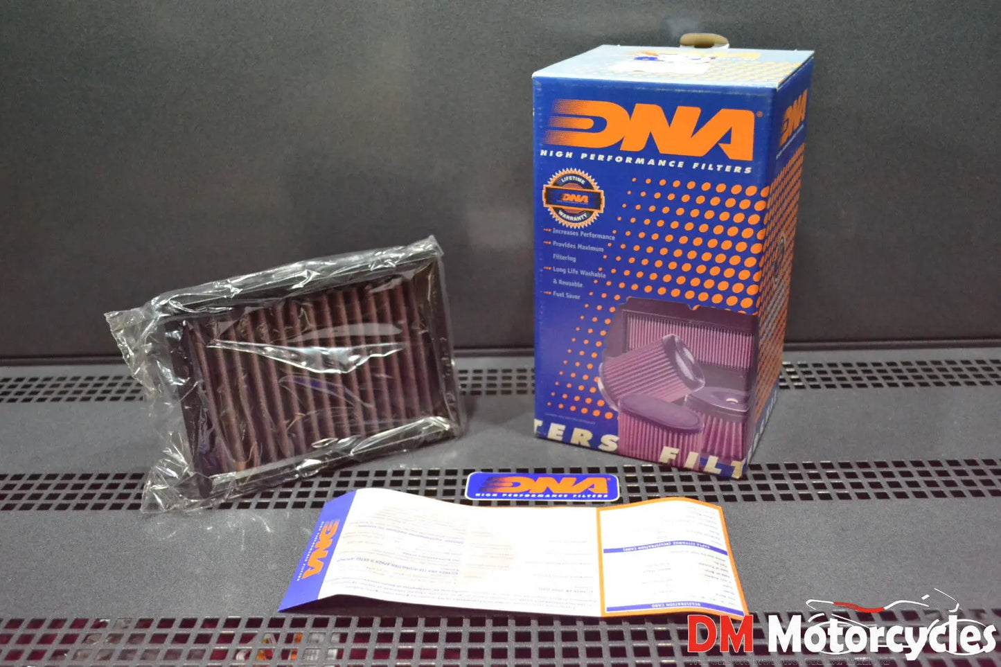 Genuine dna performance air filter aprilia rsv mille 04 - 05 pn p-ap10s04-01
