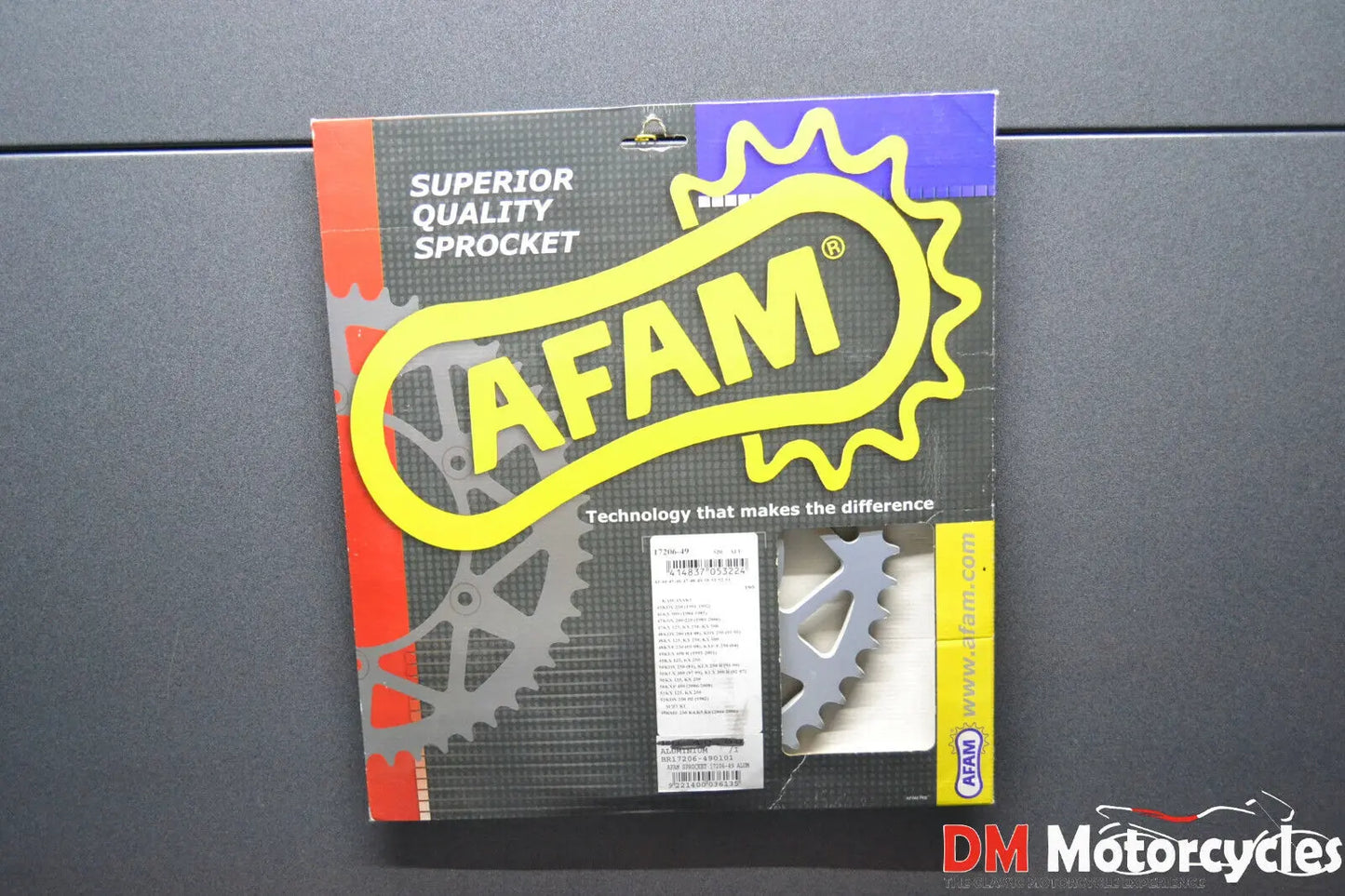 Afam new 49t 520 rear aluminum sprocket kawasaki kx kdx klx pn 17206-49