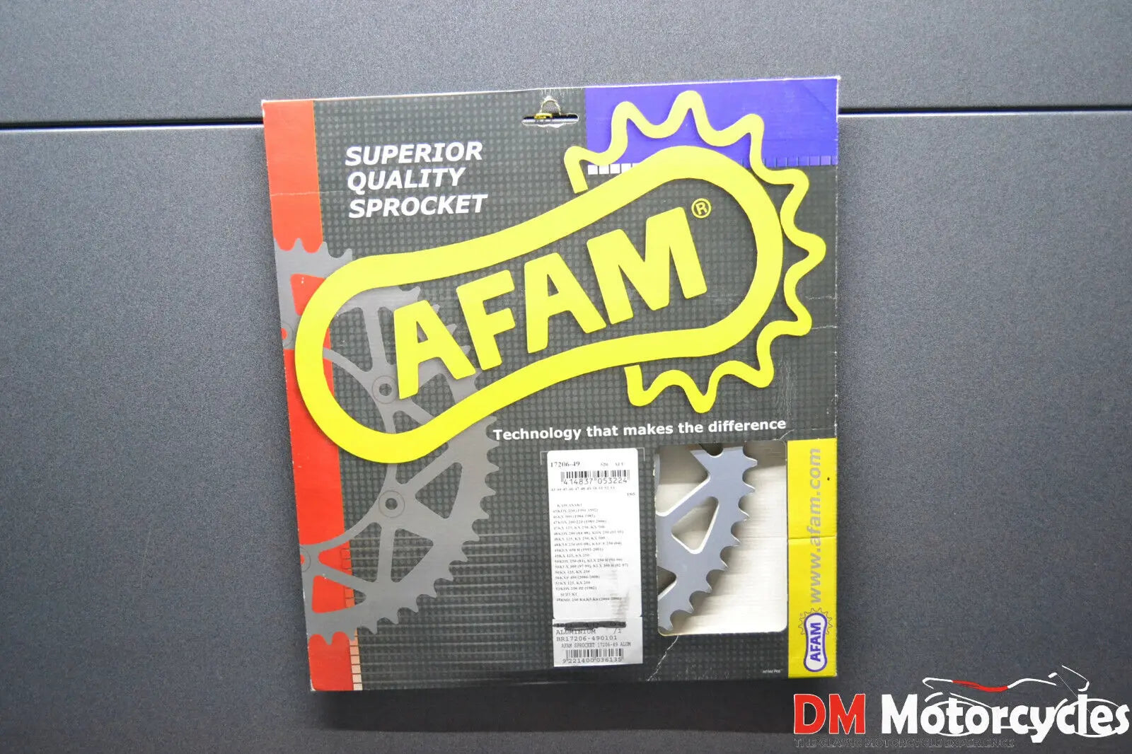 Afam new 49t 520 rear aluminum sprocket kawasaki kx kdx klx pn 17206-49