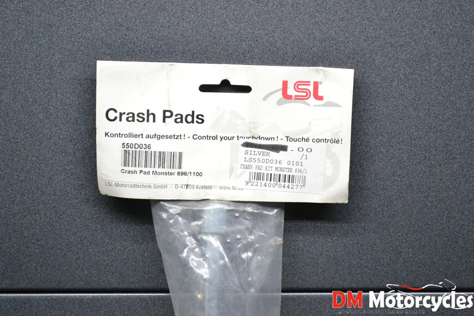 Lsl genuine crash protector mounting kit Ducati monster 696/1 pn ls550d036