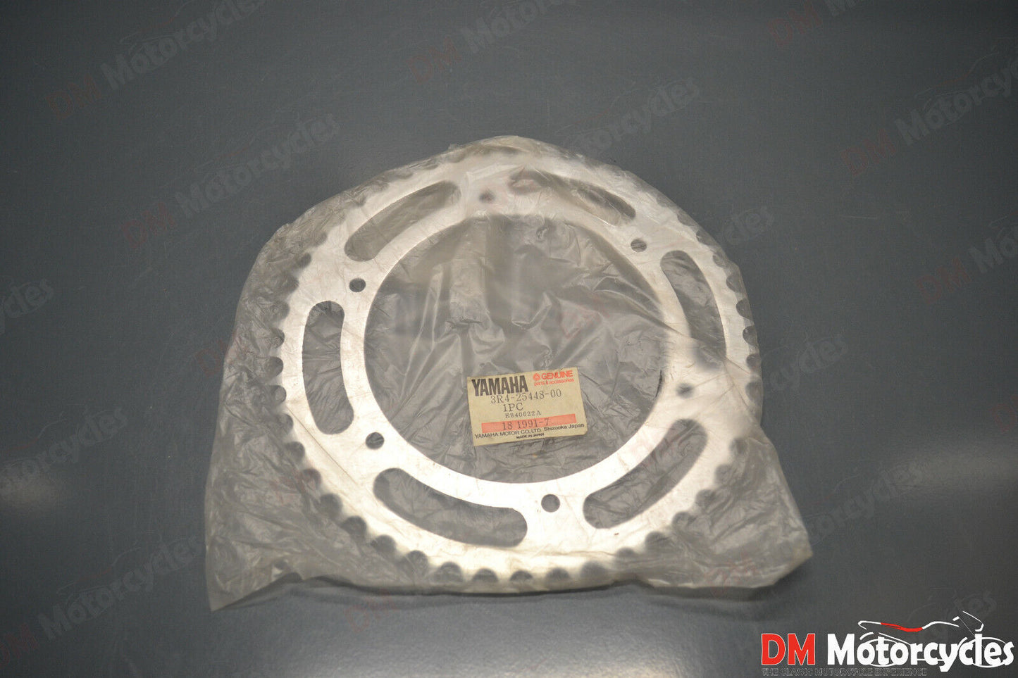 Yamaha genuine nos yz490 yz 490 motocross 48t aluminum sprocket pn 3r4-25448-00