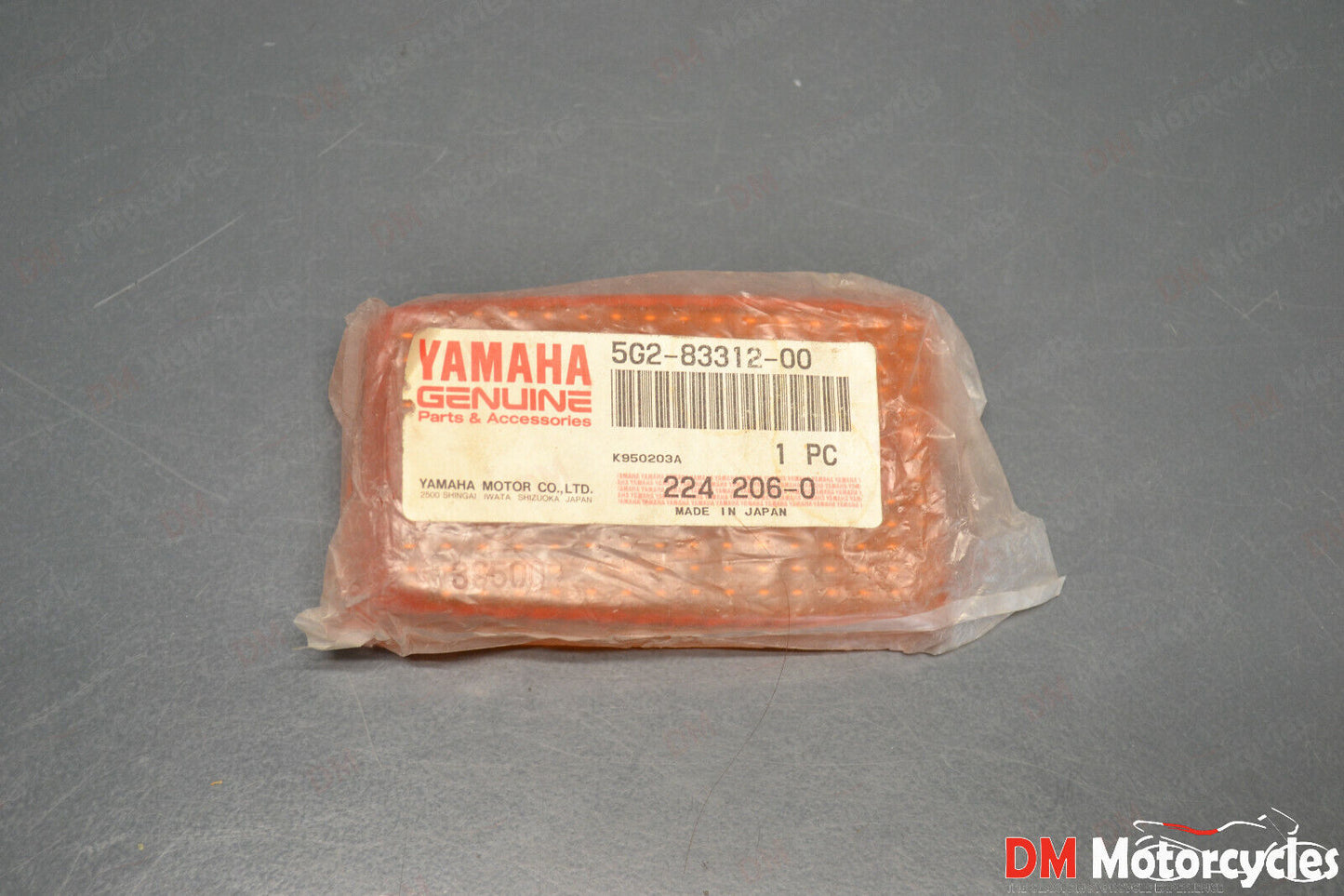 Yamaha genuine nos xj650 xj900 fj1100 turn signal lens pn 5g2-83312-00