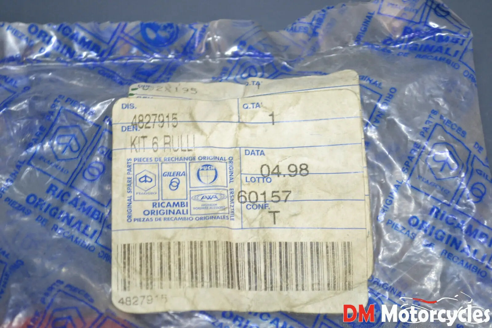 Piaggo genuine new Gilera runner 125 FX 2t Hexagon Lx roller kit pn 4827915