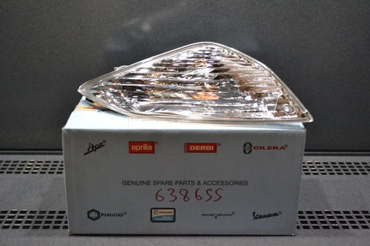 Piaggio genuine new fly 50 100 125 2005 lh front indicator turn signal pn 638655
