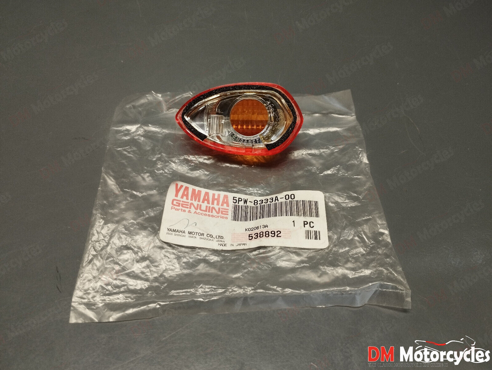 Yamaha genuine new tdm 900 xt 250 fz 1 fz 6 yzf r1 r6 turn signal 5pw-8333a-00