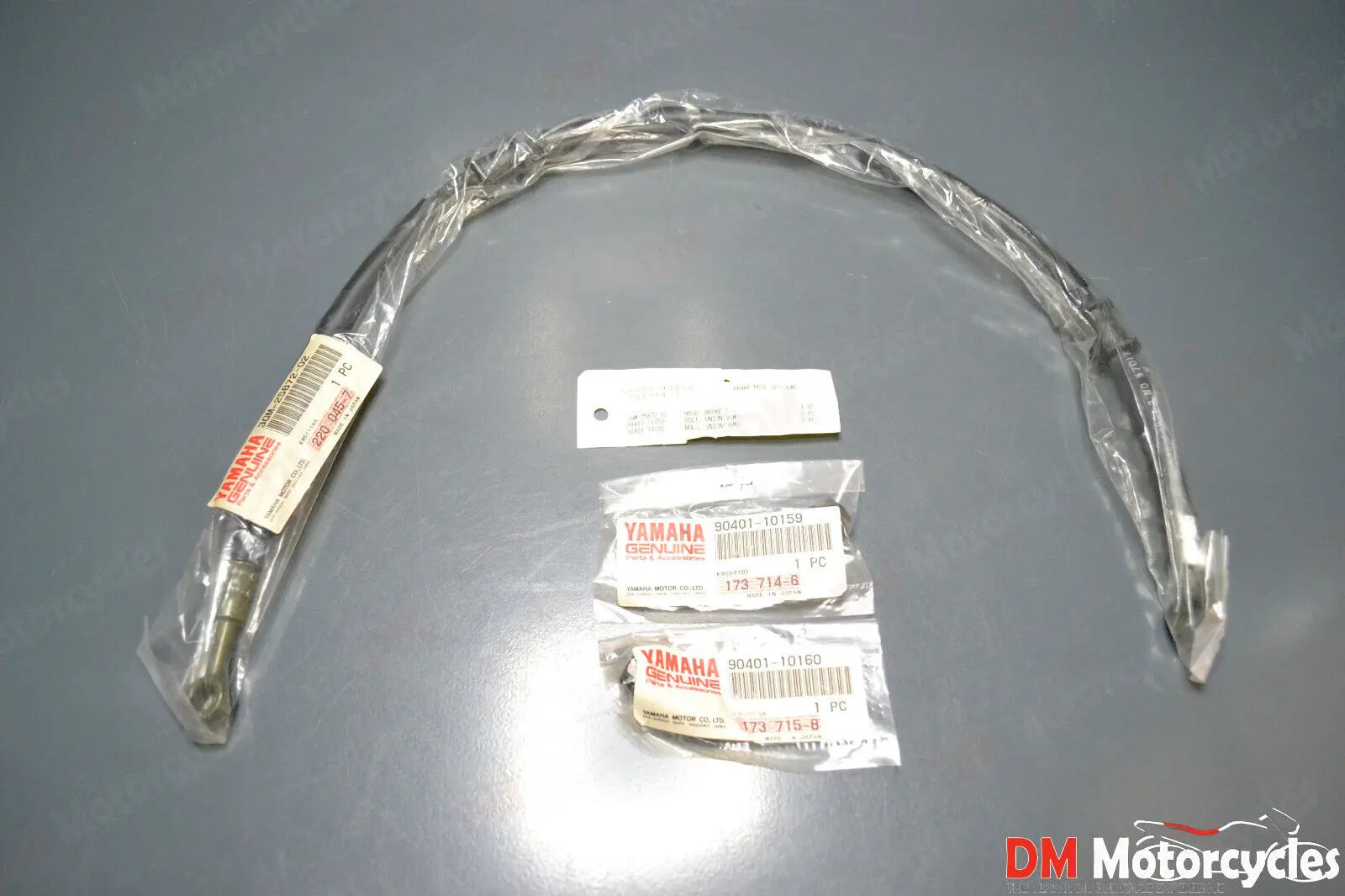 Yamaha genuine new dt 125 1999 brake hose 1 kit pn 3gm-25872-02