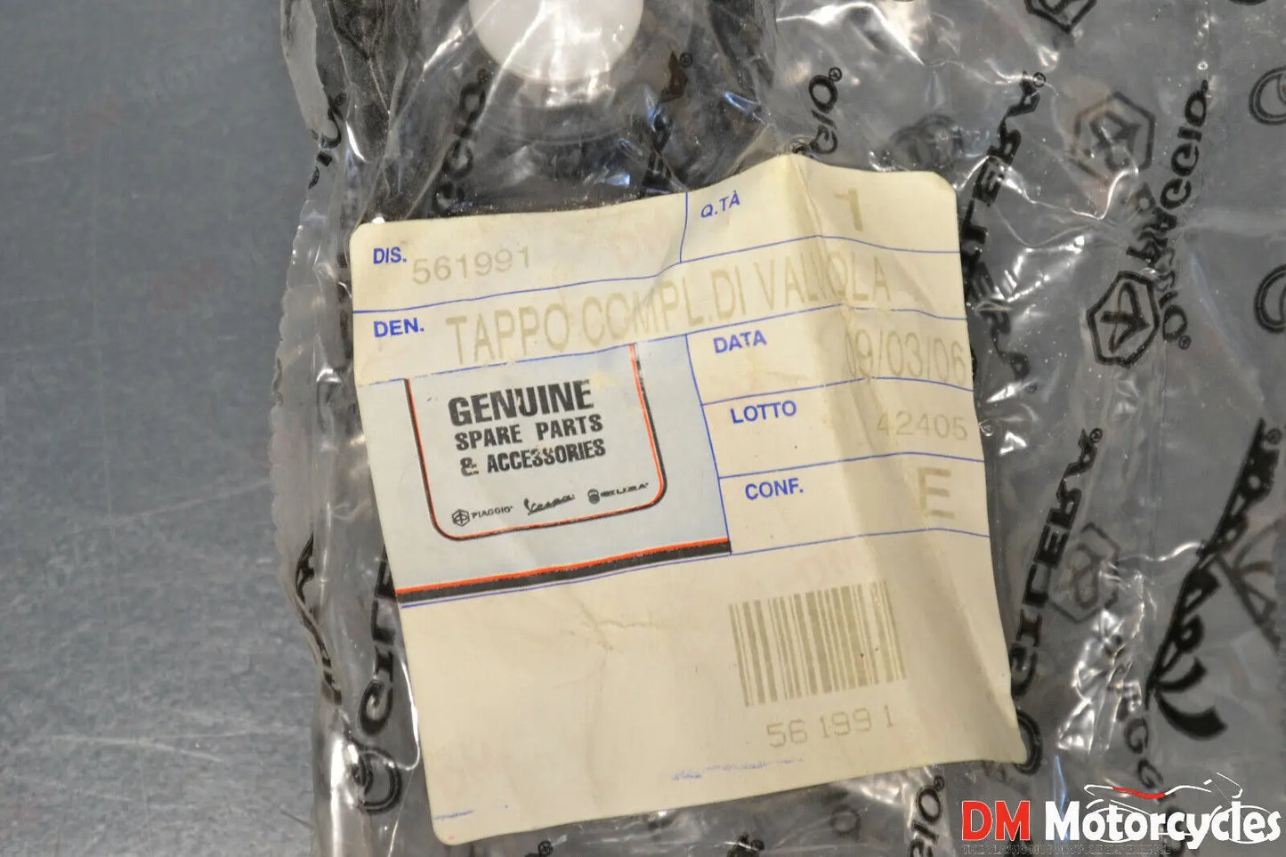 Piaggio genuine new hexagon 125 150 nrg mc2 coolant cap valve pn 561991