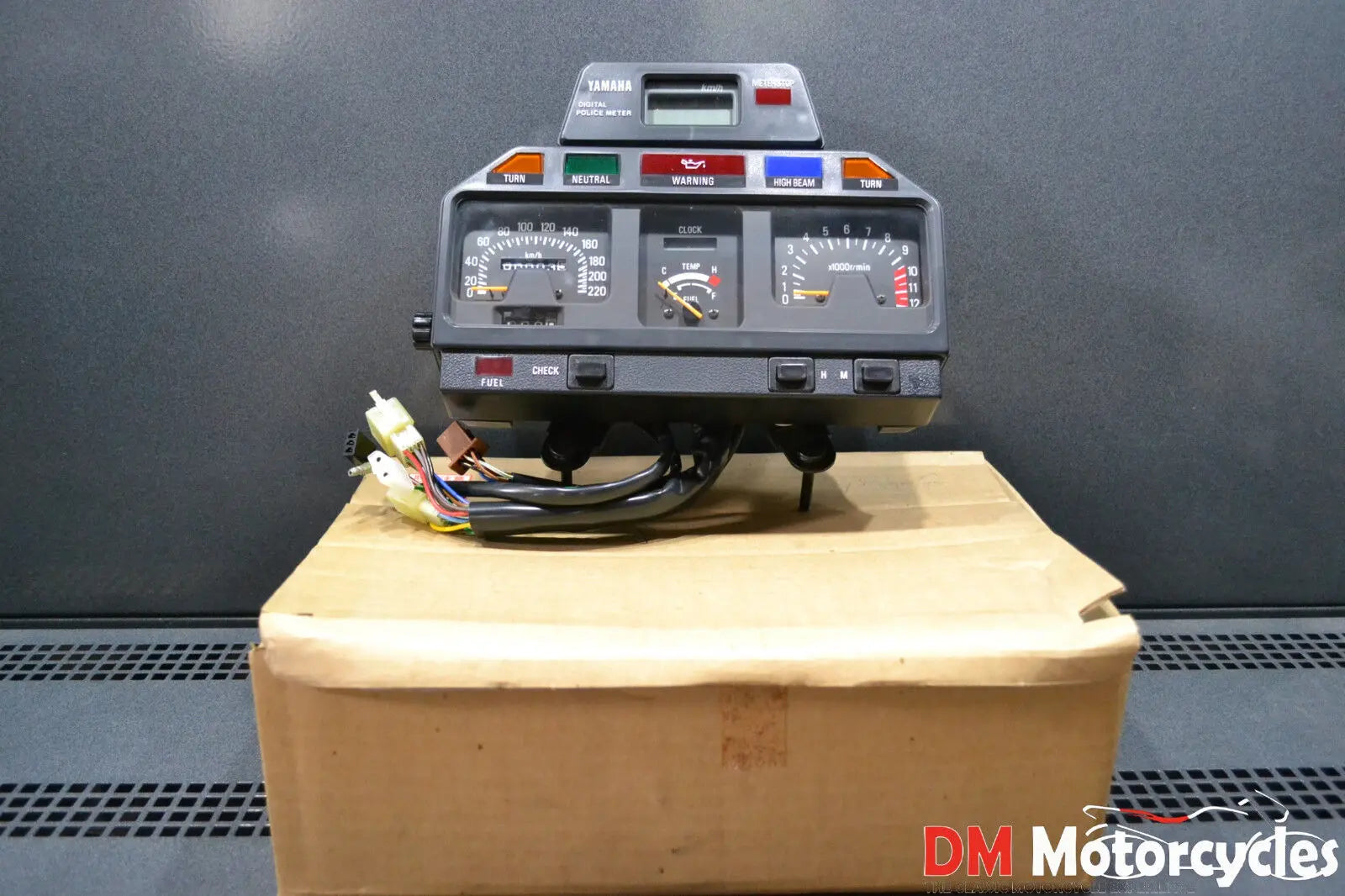 Yamaha genuine new fz750p fz 750 police gauge meter assy pn 4ch-83500-00