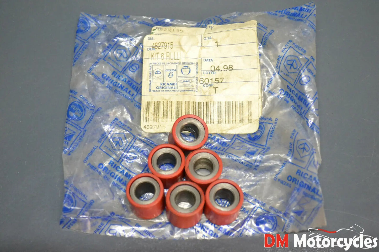 Piaggo genuine new Gilera runner 125 FX 2t Hexagon Lx roller kit pn 4827915