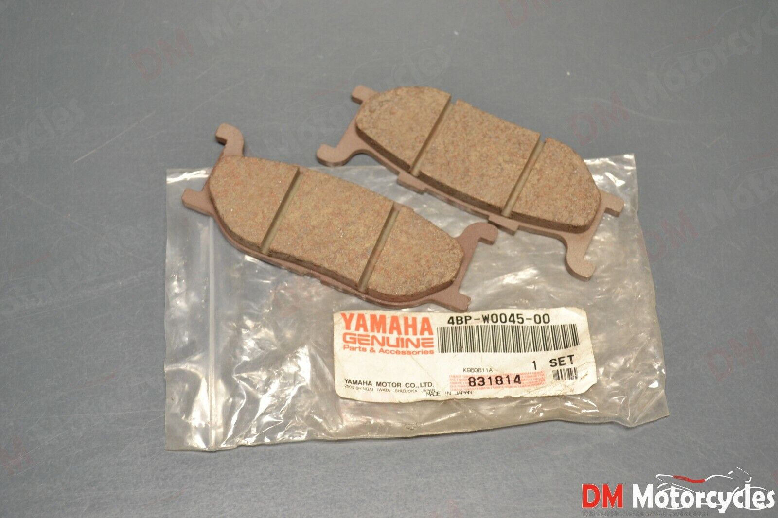 Yamaha genuine Fzx 250 xv 535 xvs 400 srv 250 sr 400 xp 500 brake pads pn 4bp-w0045-00