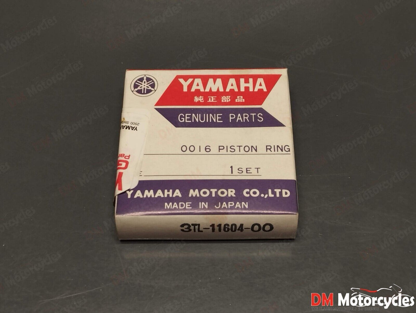 Yamaha genuine nos dt125 dt 125 0.25 over size piston ring pn 3tl-11604-00