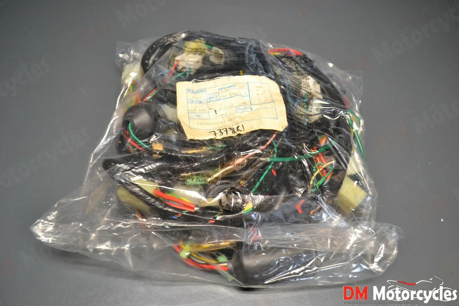 Peugeot genuine nos sv 100 l 100cc wiring loom harness pn 737861