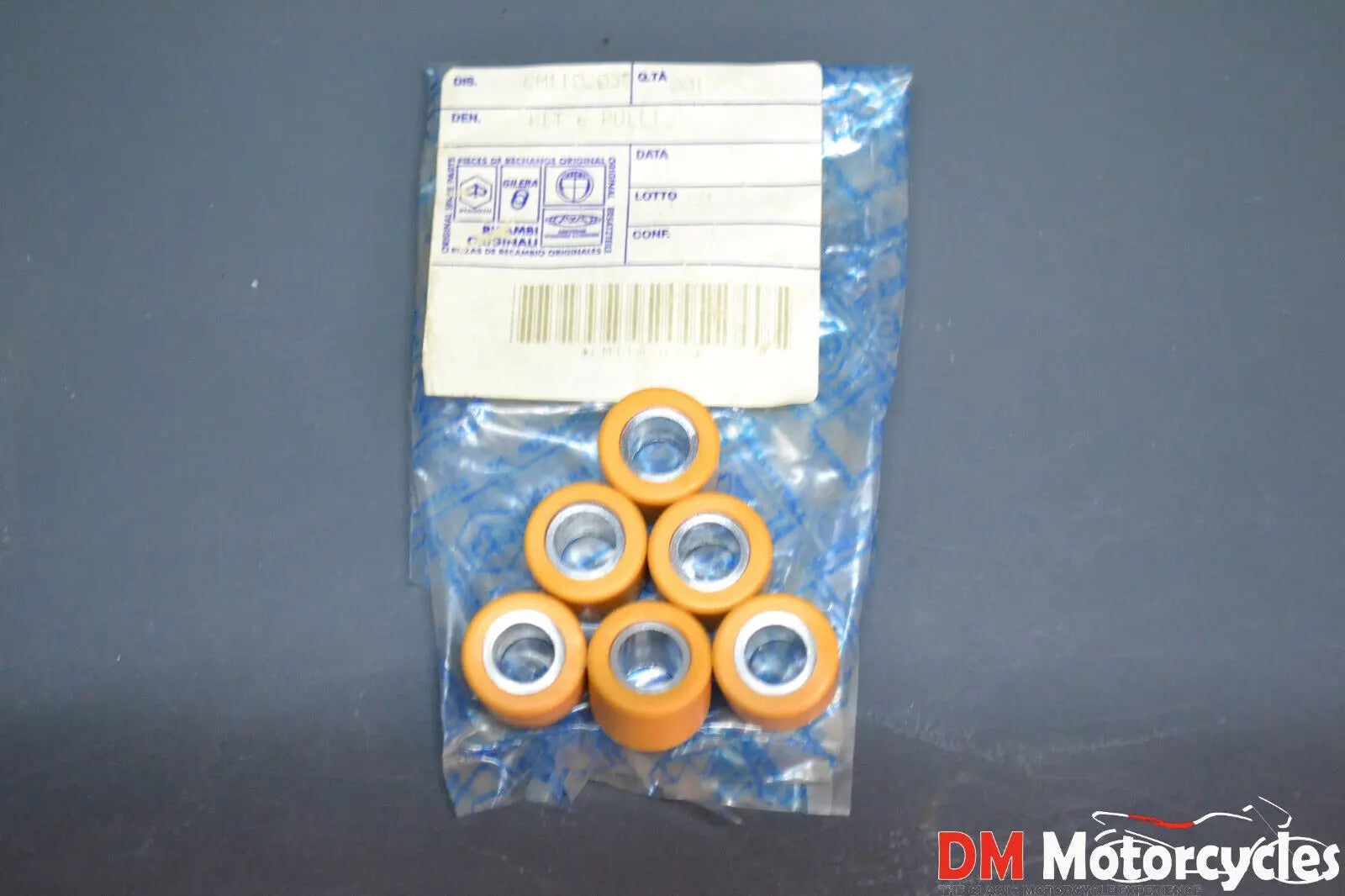 Piaggio genuine new Gilera dna runner 50 5.3g 6 variator roller set pn cm1102035