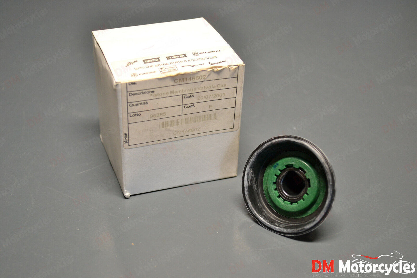 Piaggio genuine new liberty zip scarabeo 100 carburetor diaphragm pn cm146602