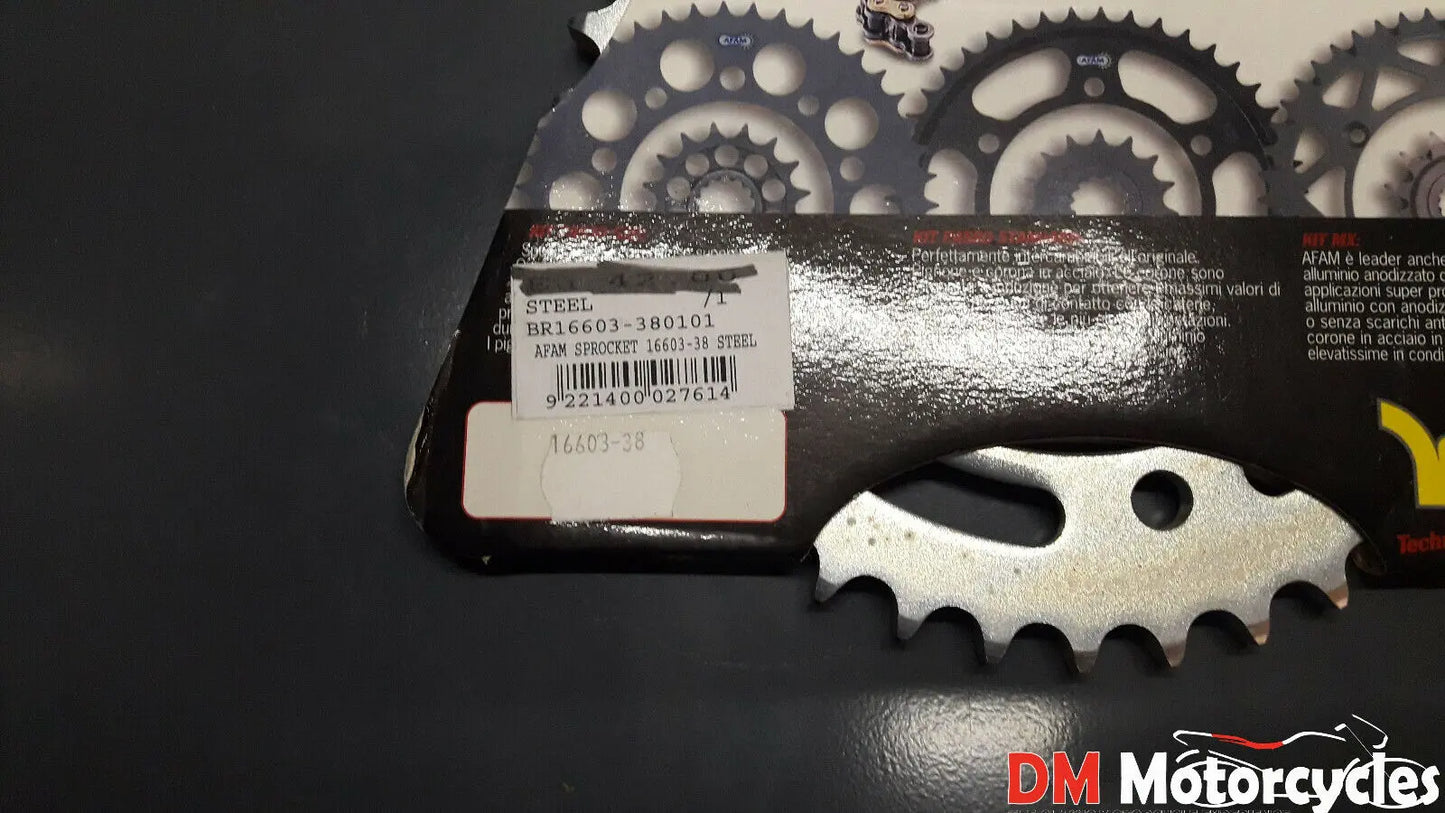 Afam Genuine new 38t 530 rear steel sprocket zzr zxr vn 800 tl 1000 pn 16603-38