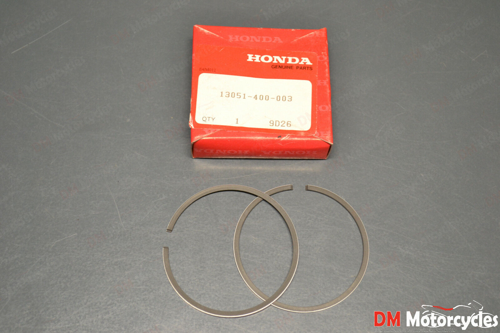 Honda genuine nos cr125 Elsinore 1.00 over size piston rings pn 13051-400-003