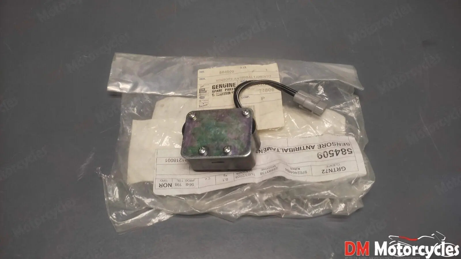 Piaggio genuine new shiver gp800 rsv4 beverly moto guzzi tilt sensor pn 584509