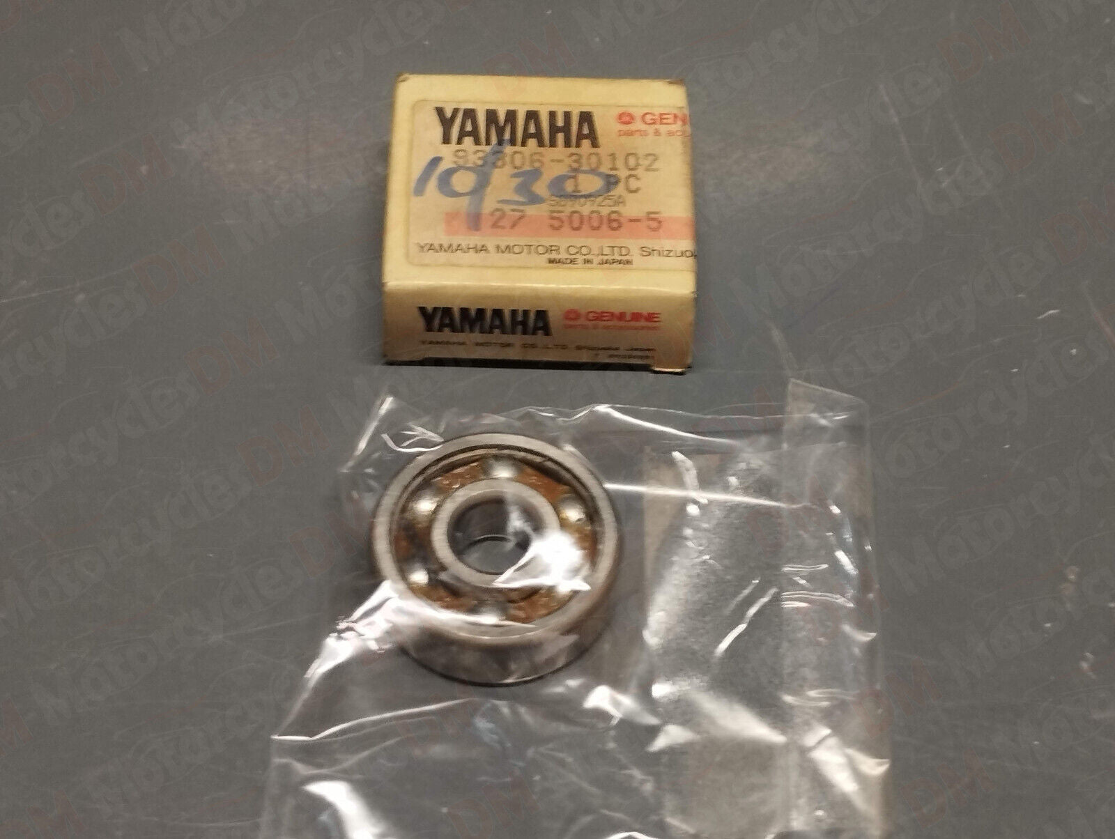 Yamaha oem dt 175 100 50 rz350 mx175 yz100 xc125 front wheel bearing 93306-30102