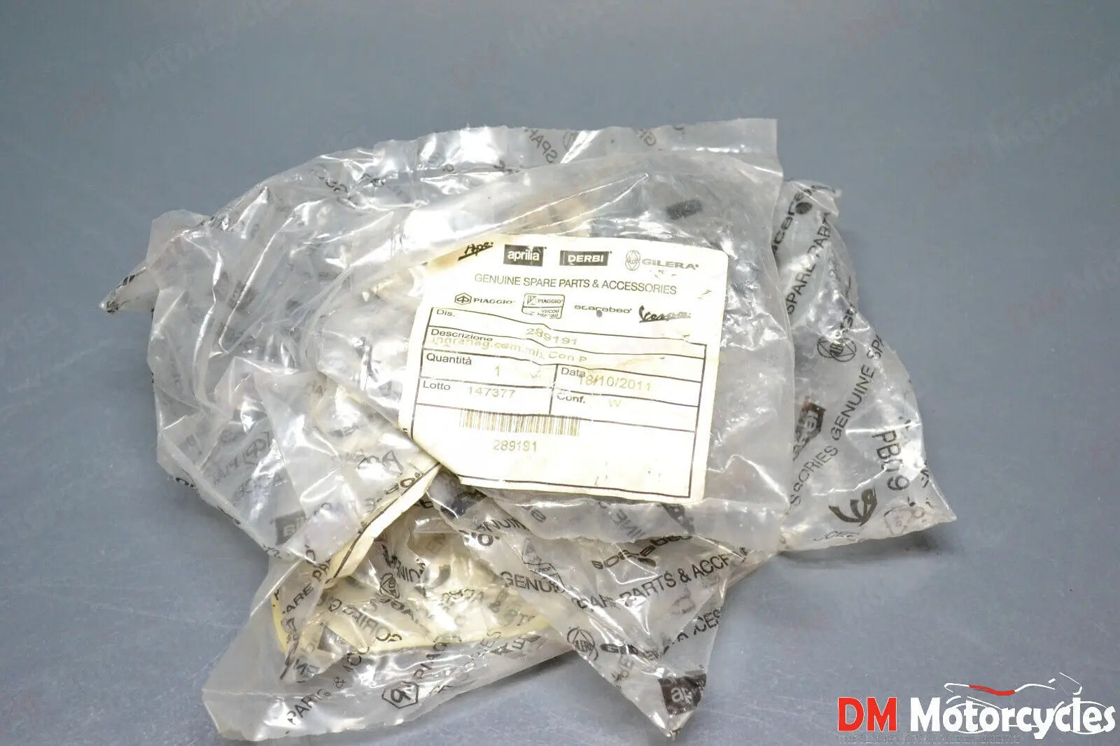 Piaggio genuine new Vespa ET2 LXV S typhoon 50 oil pump sprocket pn 289191