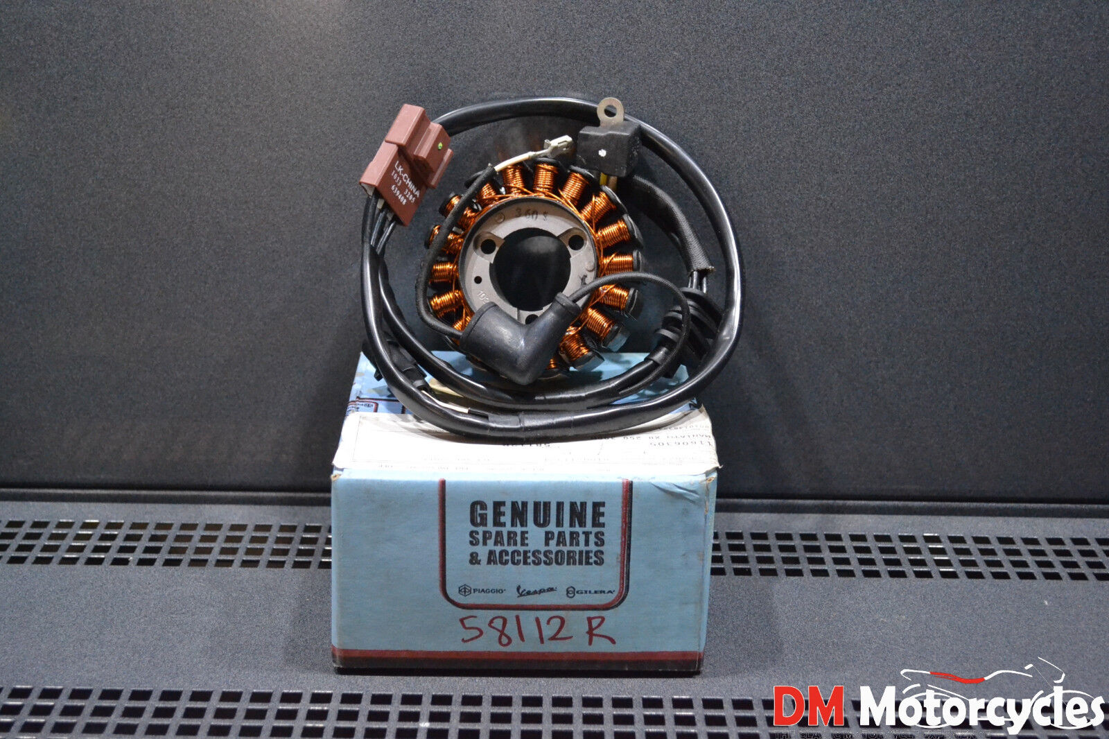 Piaggio genuine new aprilia piaggio 125 - 300 engines stator assy pn 58112r