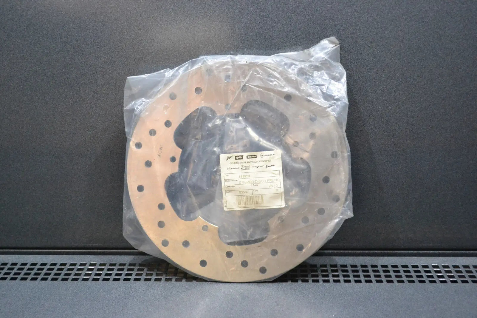 Piaggio genuine new gilera runner fx fxr 125 180 2t front disc rotor pn 56392r