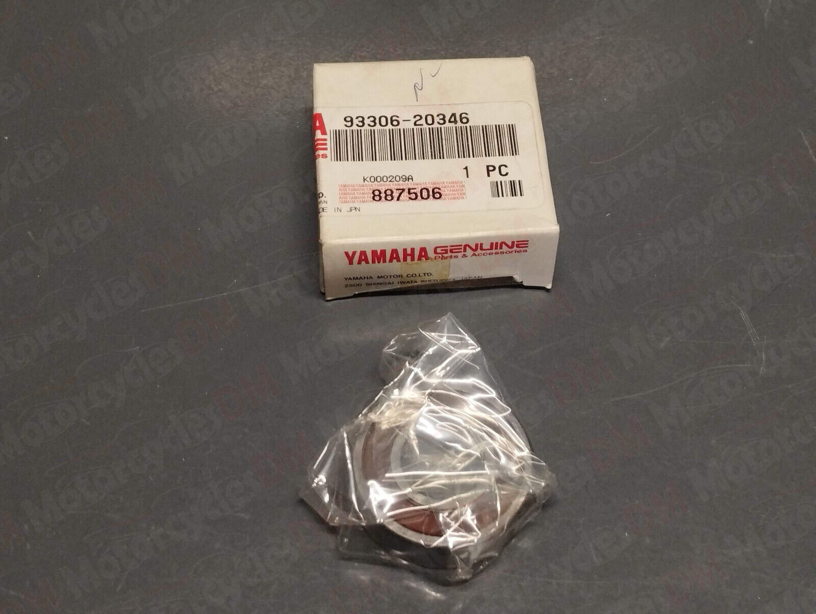 Yamaha genuine new ba cv cy ya ye yg yh yj ym yn yq yv 50 bearing pn 93306-20346