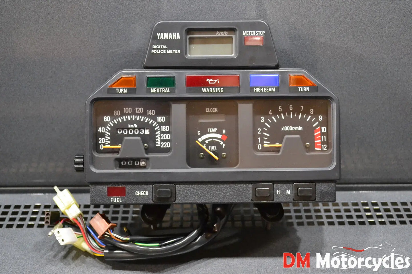 Yamaha genuine new fz750p fz 750 police gauge meter assy pn 4ch-83500-00