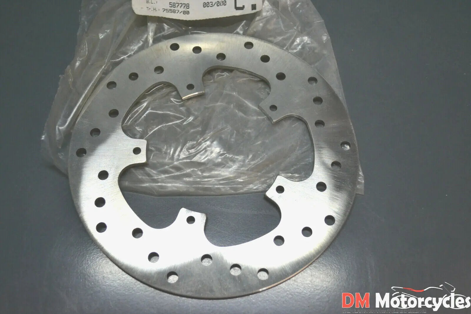 Peugeot genuine new looxor 50 100 front disc brake rotor pn 741486