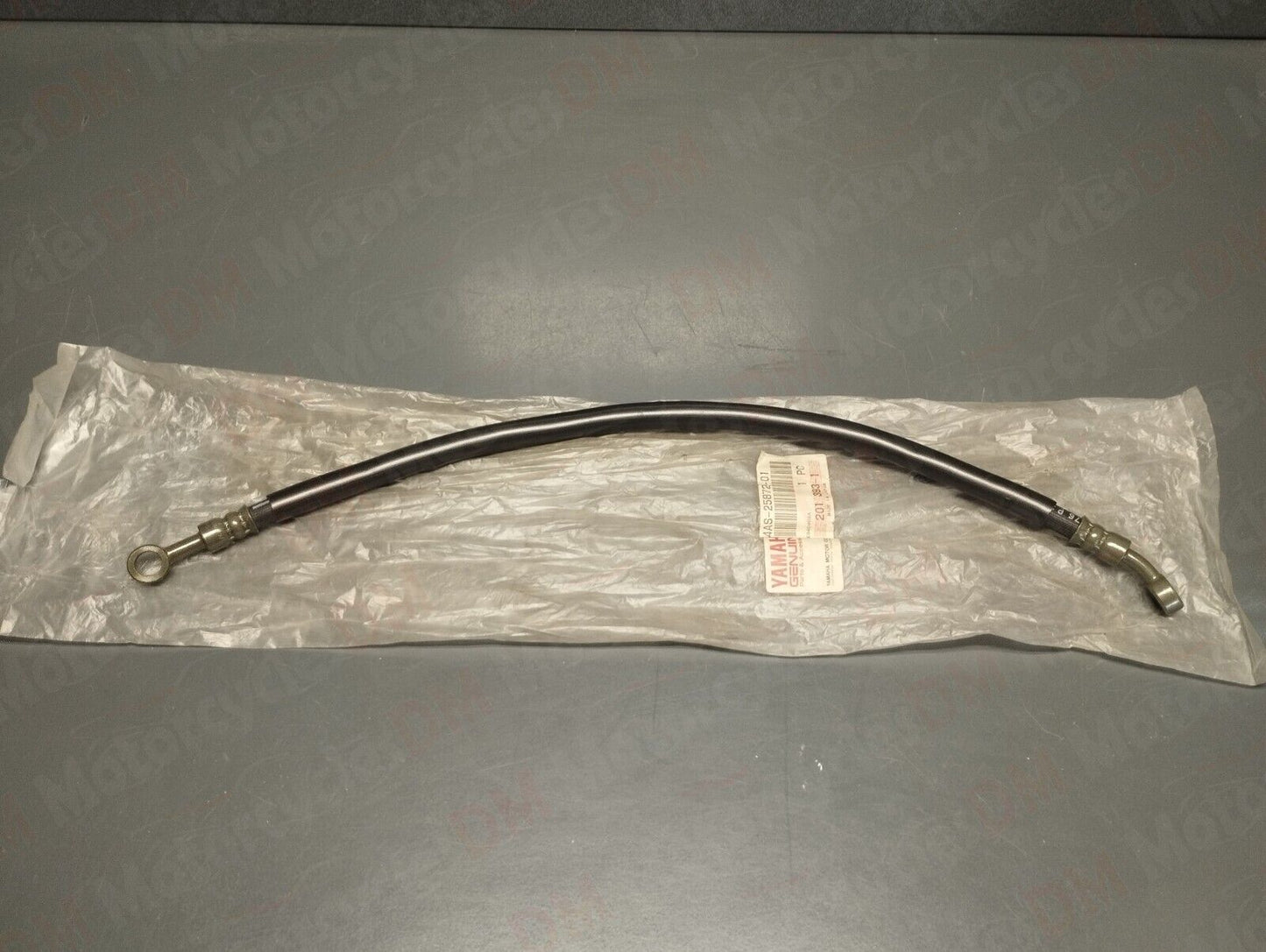 Yamaha genuine nos fz750p fz 750 1985 brake hose 4 pn 4as-25872-50