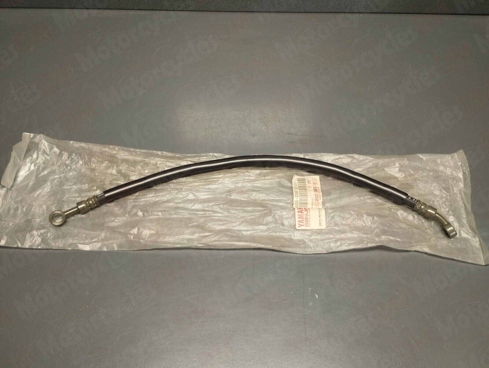 Yamaha genuine nos fz750p fz 750 1985 brake hose 4 pn 4as-25872-50