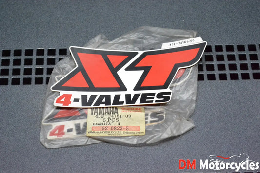 YAMAHA GENUINE NOS XT600 XT 600 4VALVE X1 FUEL TANK DECAL PN 43F-24151-00
