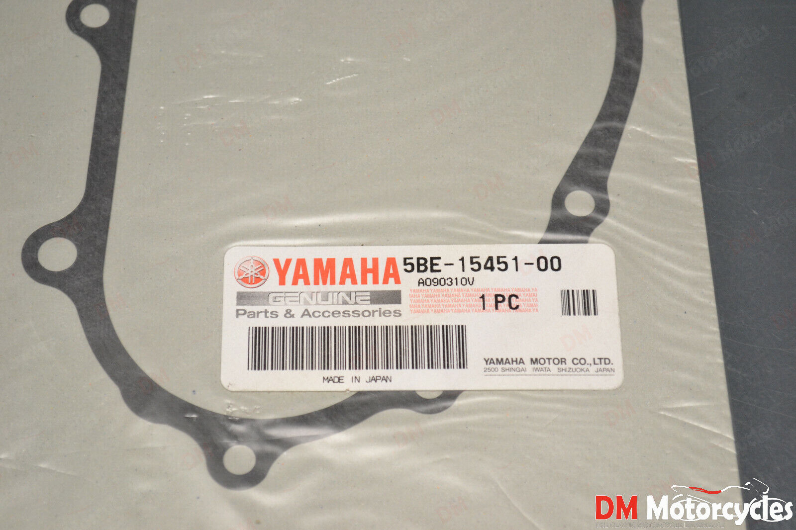 Yamaha genuine new yz 400 wr 400 426 crankcase cover gasket pn 5be-15451-00