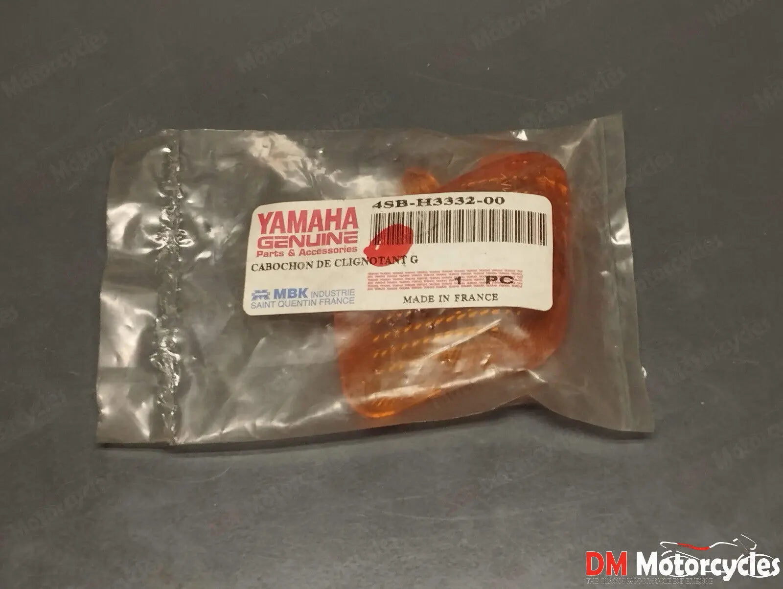 Yamaha genuine new mbk cw 50 rs sx rear left turn signal lens pn 4sb-h3332-00