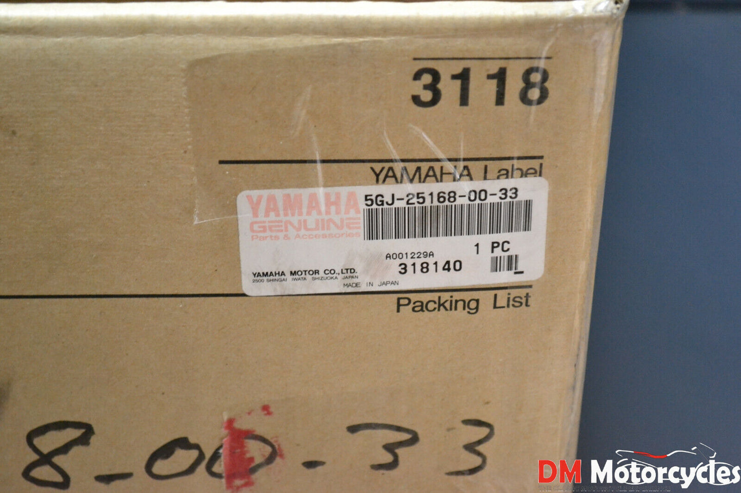 Yamaha genuine new xp 500 tmax 500 2001 front cast wheel rim pn 5gj-25168-00-33