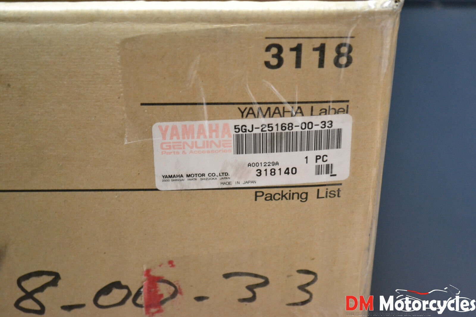 Yamaha genuine new xp 500 tmax 500 2001 front cast wheel rim pn 5gj-25168-00-33